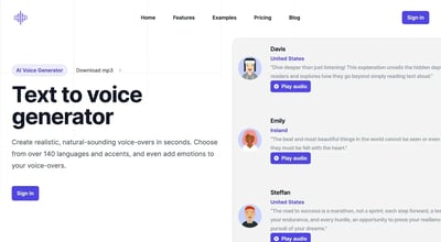 Voxify AI Voice Generator preview